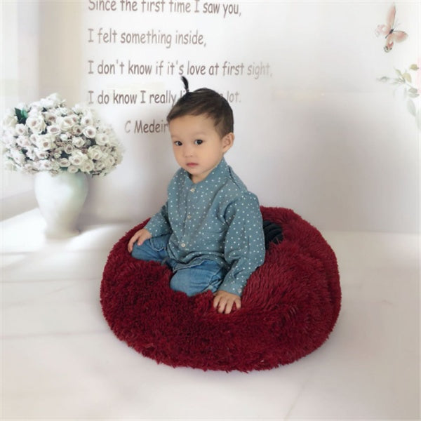 Round Long Hairy Autumn And Winter Nest Pad Cat Mattress - Flufer Store