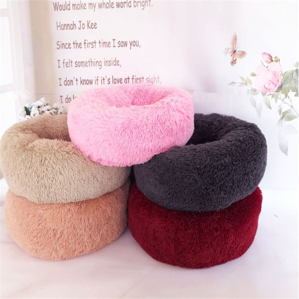 Round Long Hairy Autumn And Winter Nest Pad Cat Mattress - Flufer Store