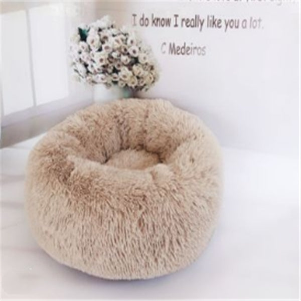 Round Long Hairy Autumn And Winter Nest Pad Cat Mattress - Flufer Store