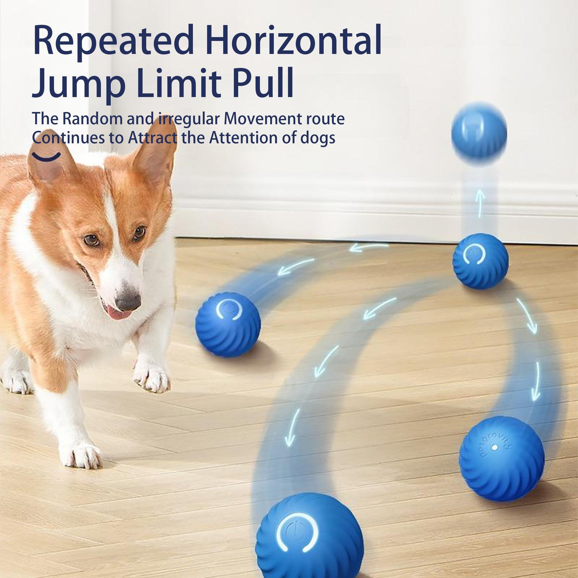 Smart Self-Rolling Bouncy Ball for Dogs – Interactive Toy with Safe Materials & Motion Technology - Flufer Store