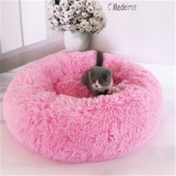 Round Long Hairy Autumn And Winter Nest Pad Cat Mattress - Flufer Store