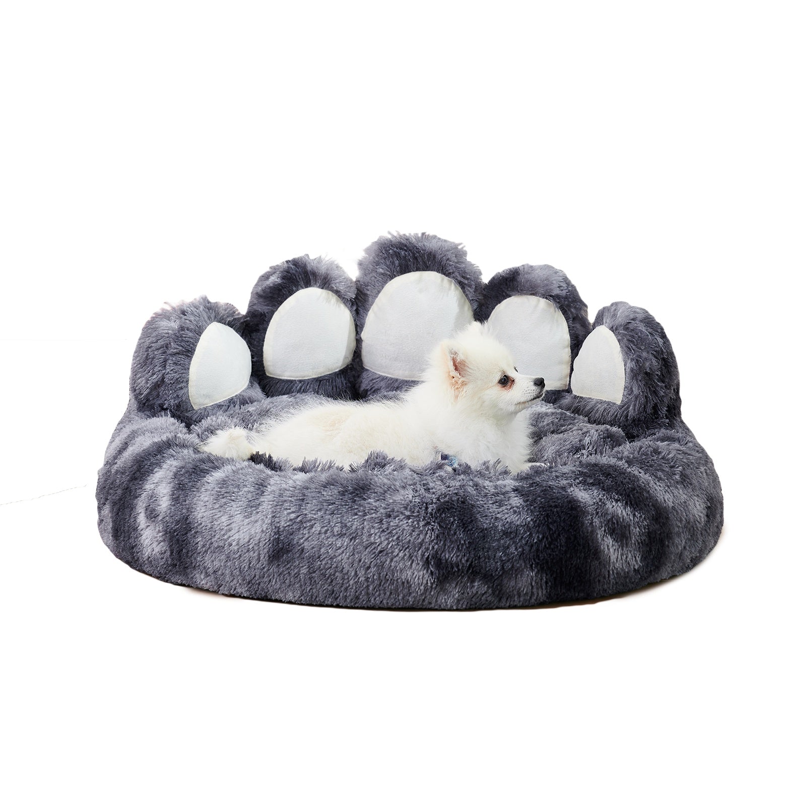 Cute Dog Bear Paw Shape Dog Bed, Dog Beds & Furniture For Small And Medium Dogs, Cozy Plush Cute Cat Beds For Indoor Cats - Flufer Store