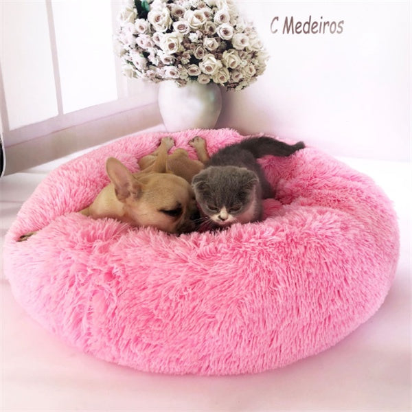 Round Long Hairy Autumn And Winter Nest Pad Cat Mattress - Flufer Store