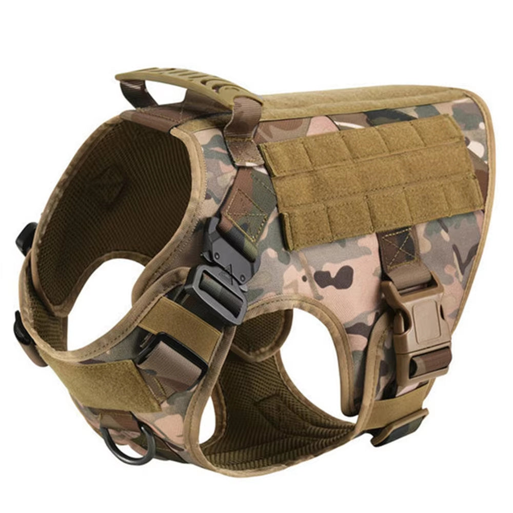 Pet Harness Luxury Dog Leash Set Chest Dog  Nylon Camouflage Dog Harness - Flufer Store
