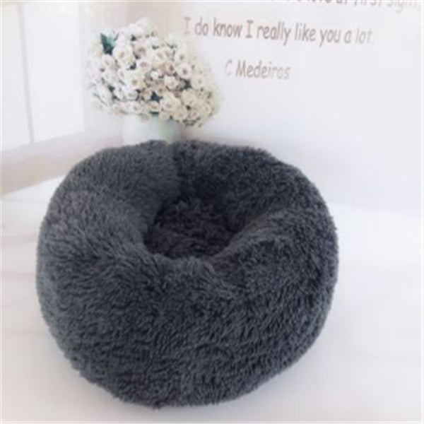 Round Long Hairy Autumn And Winter Nest Pad Cat Mattress - Flufer Store