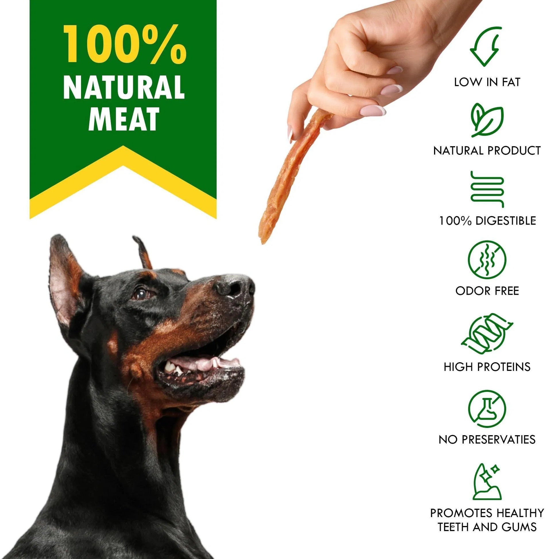 Chicken Strips Dog Treats Human Grade Meat Sticks Grain Free Chews 10.6 Oz - Flufer Store