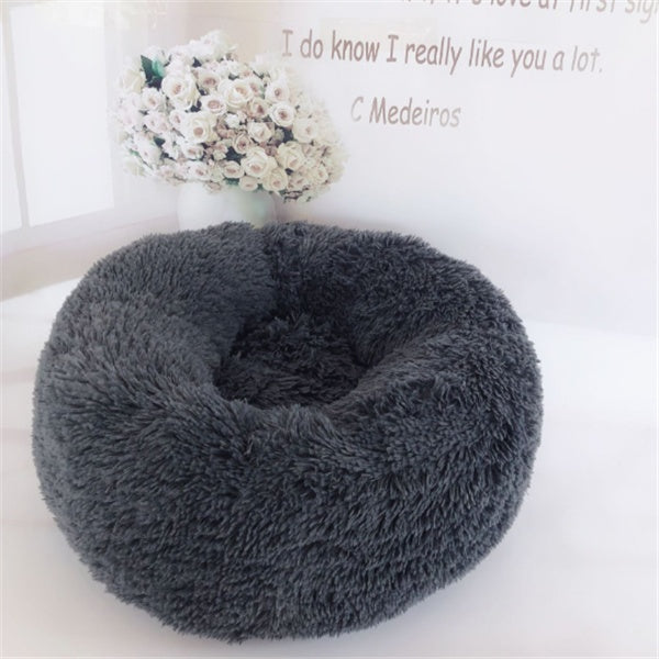 Round Long Hairy Autumn And Winter Nest Pad Cat Mattress - Flufer Store