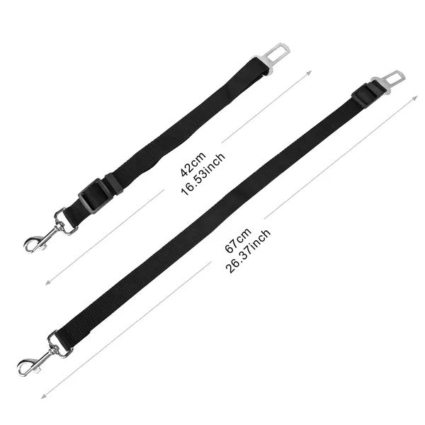 2Pcs Pet Dog Seat Belt Leash Adjustable Pet Dog Cat Safety Leads Harness - Flufer Store