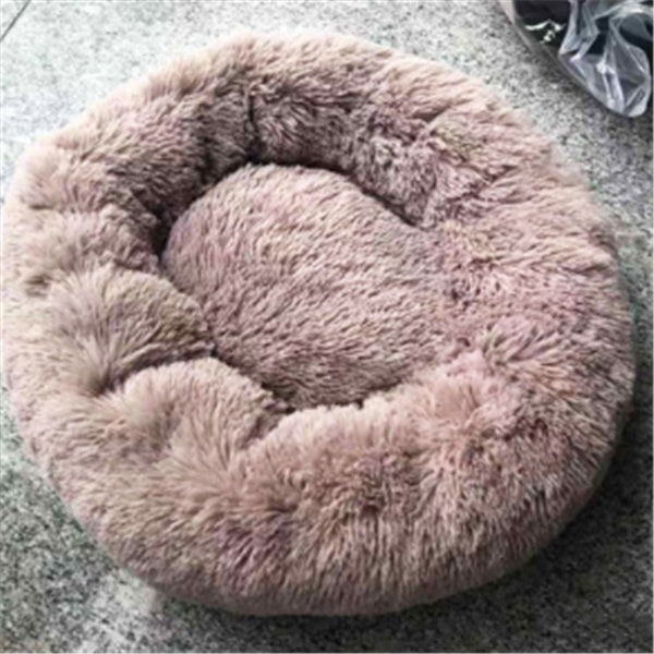 Round Long Hairy Autumn And Winter Nest Pad Cat Mattress - Flufer Store