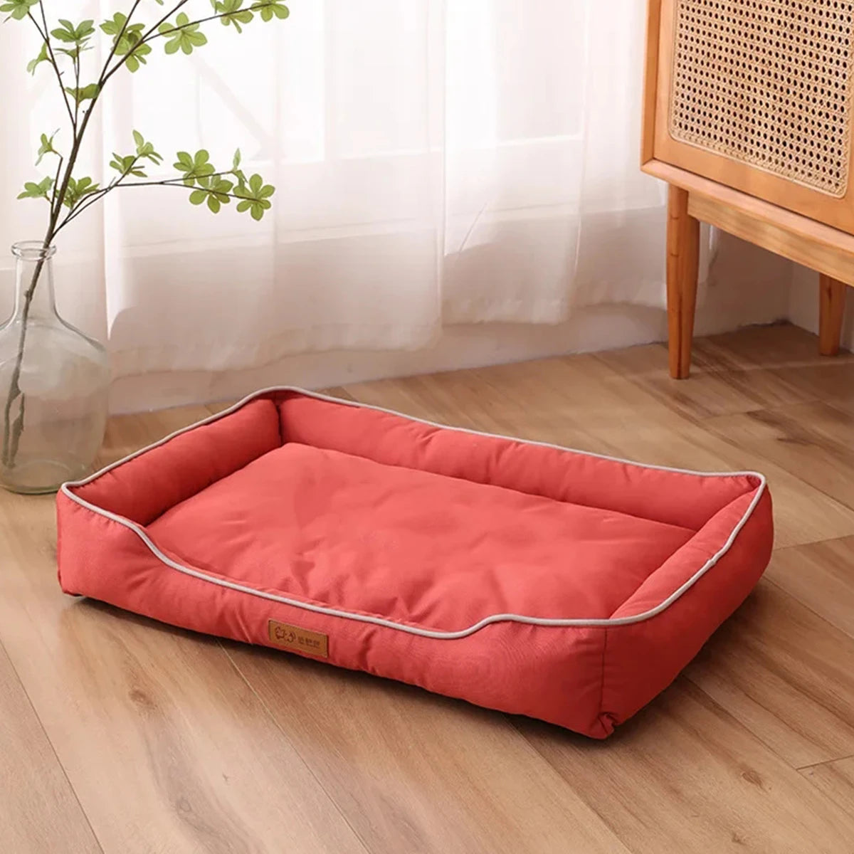 Large Square Dog Bed – Thickened, Bite-Resistant, Waterproof Pet Mattress - Flufer Store