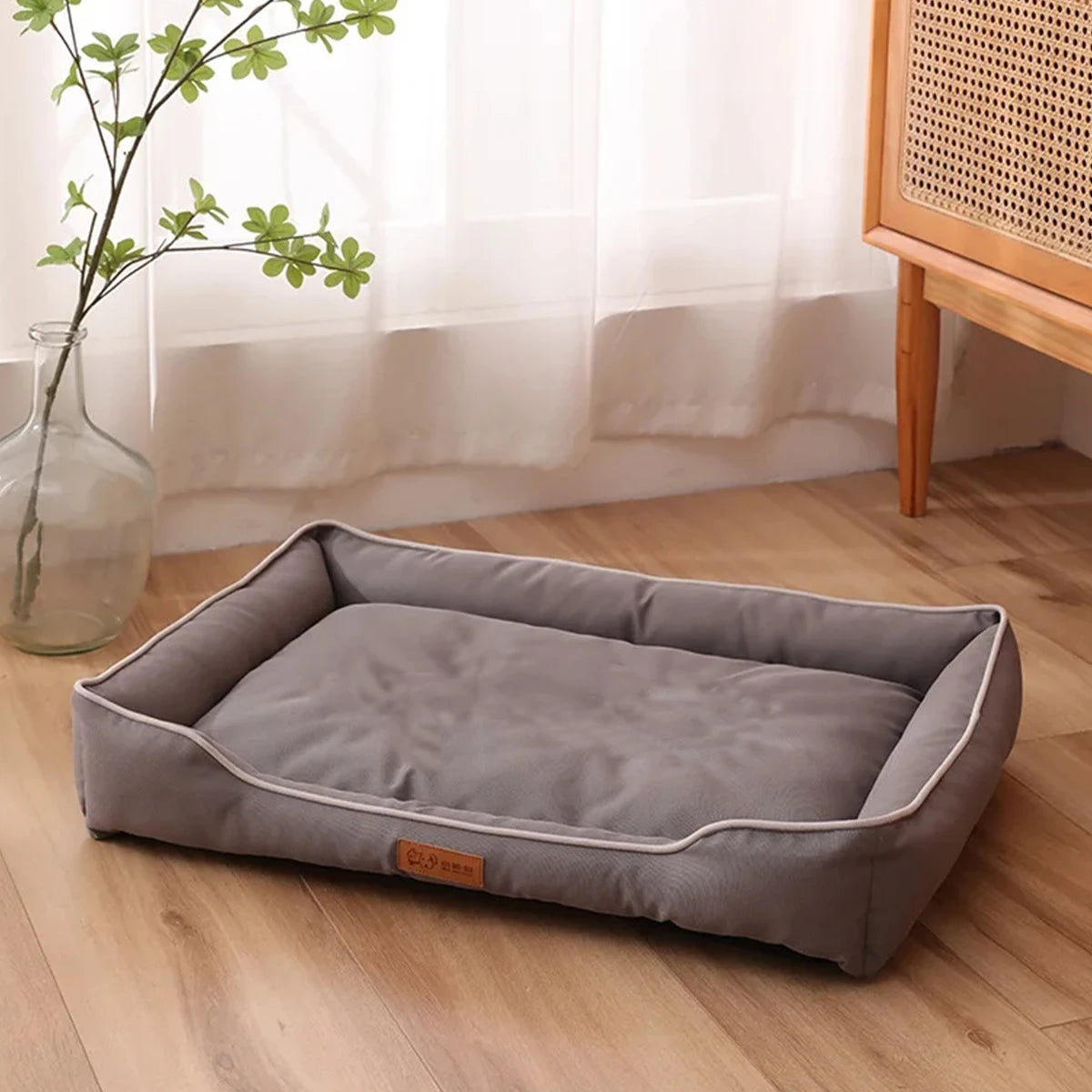 Large Square Dog Bed – Thickened, Bite-Resistant, Waterproof Pet Mattress - Flufer Store