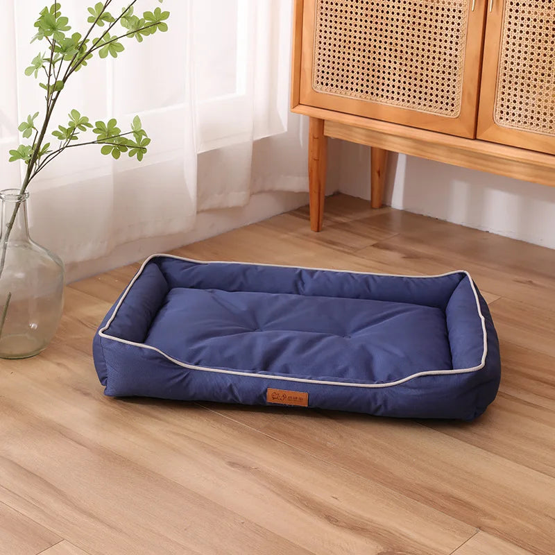 Large Square Dog Bed – Thickened, Bite-Resistant, Waterproof Pet Mattress - Flufer Store
