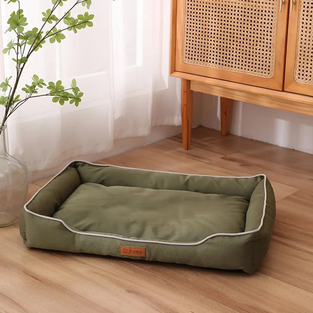 Large Square Dog Bed – Thickened, Bite-Resistant, Waterproof Pet Mattress - Flufer Store