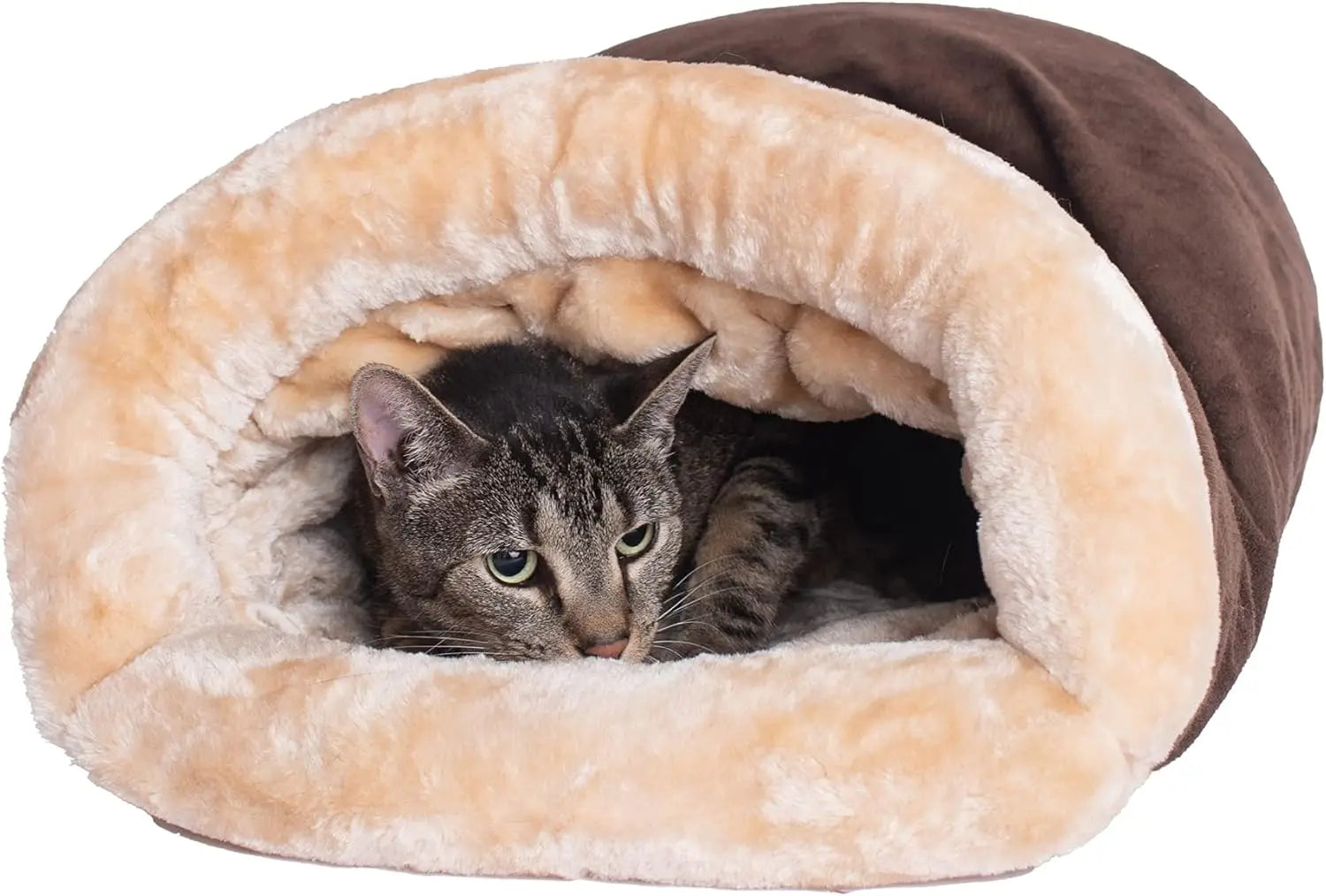 Warm Cat Sleeping Bag – Semi-Enclosed, Washable Winter Nest - Flufer Store