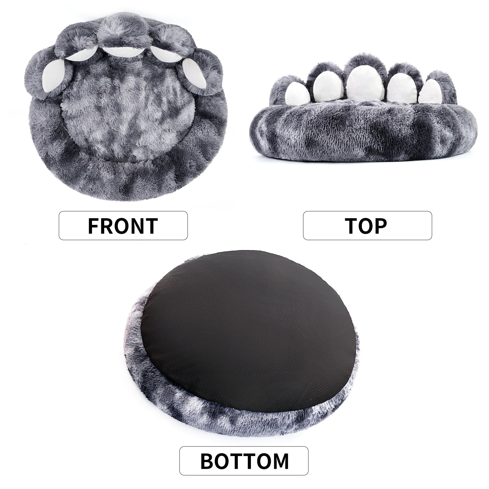 Cute Dog Bear Paw Shape Dog Bed, Dog Beds & Furniture For Small And Medium Dogs, Cozy Plush Cute Cat Beds For Indoor Cats - Flufer Store