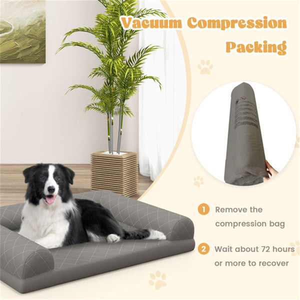 36-Inch Orthopedic Dog Bed – Supportive Foam Mattress for Medium Dogs with Washable Cover - Flufer Store