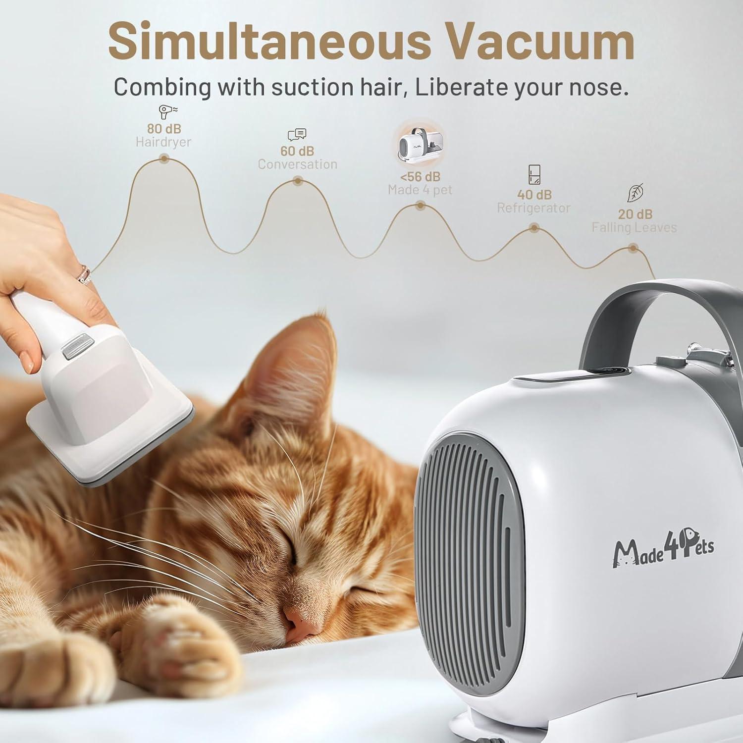 Dog Grooming Kit Pet Hair Cleaning Low Noise Vacuum Cleaner And Various Tools - Flufer Store