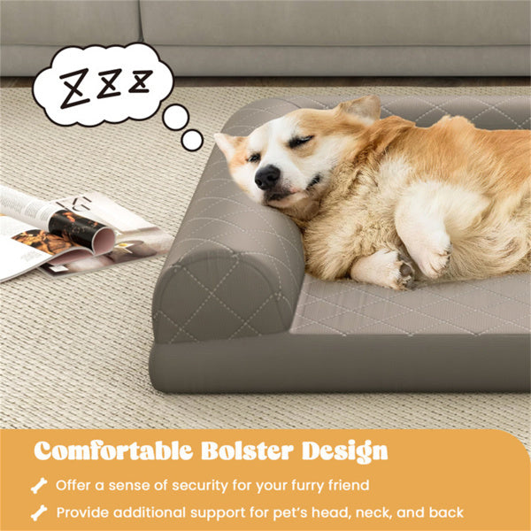 36-Inch Orthopedic Dog Bed – Supportive Foam Mattress for Medium Dogs with Washable Cover - Flufer Store