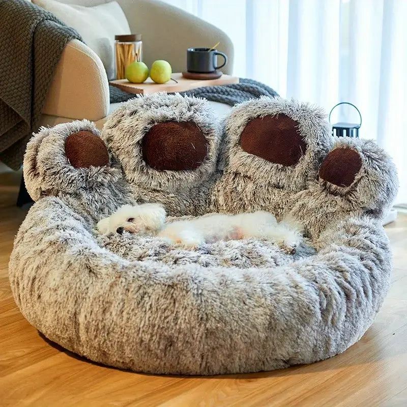 Plush Bear Paw Pet Sofa Bed From 41.99$ - Flufer Store