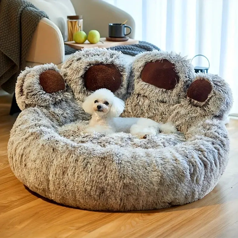 Plush Bear Paw Pet Sofa Bed From 41.99$ - Flufer Store